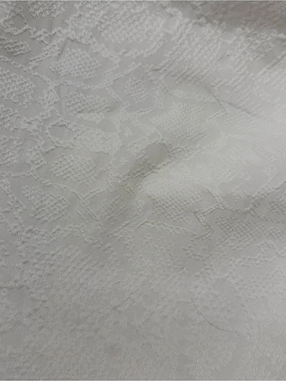 Elegant White Textured Duvet Cover - Brand Unspecified